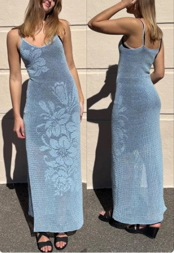 Floral Crochet Maxi Dress Pattern