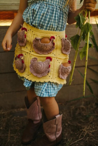 Viral Crochet Chicken Egg Apron PDF Pattern