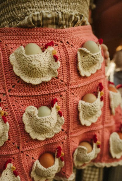 Viral Crochet Chicken Egg Apron PDF Pattern