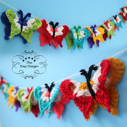 3D Butterfly Applique crochet pattern