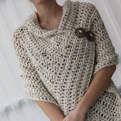 Easy Crochet pattern, Beginner crochet, Patron crochet, AZALI Crochet Wrap PDF, Crochet Poncho, Crochet Scarf all seasons, bulky/medium yarn image 4