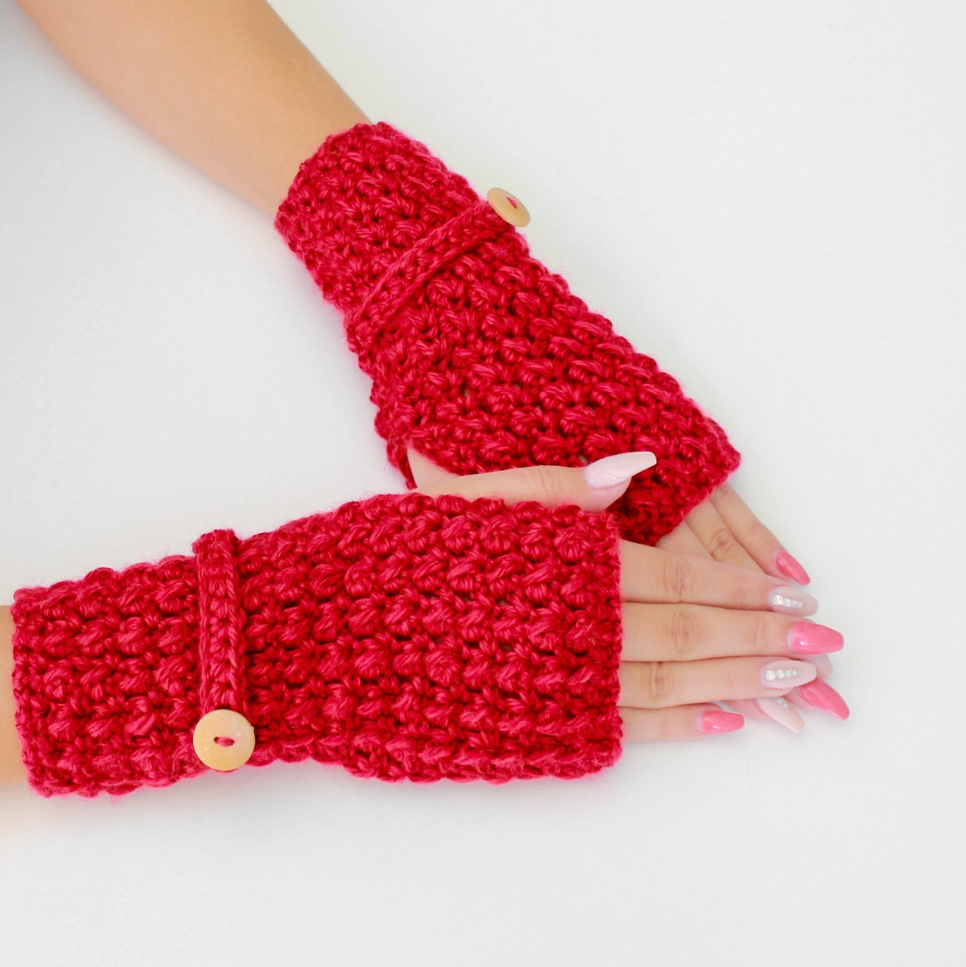 Häkelanleitung MAEVE Fingerlose Handschuhe – PDF (S–M–L) – CozyPattern