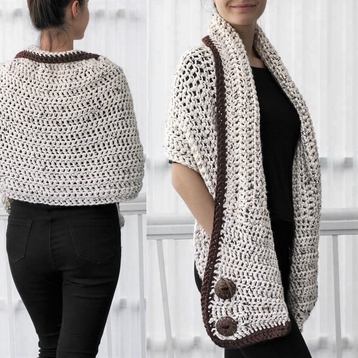 DARLEE Poncho crochet pattern
