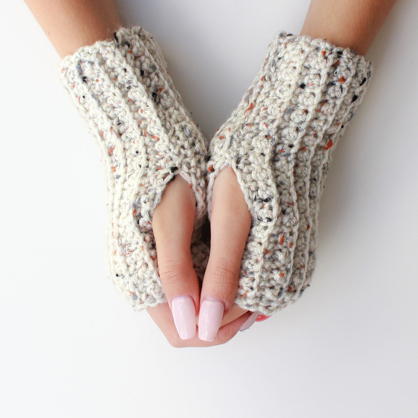 Crochet pattern- LAYLA Crochet fingerless gloves pattern-Women crochet pattern-Wrist Warmers pattern-Fingerless Mitts Pattern PDF Size S-M-L image 2