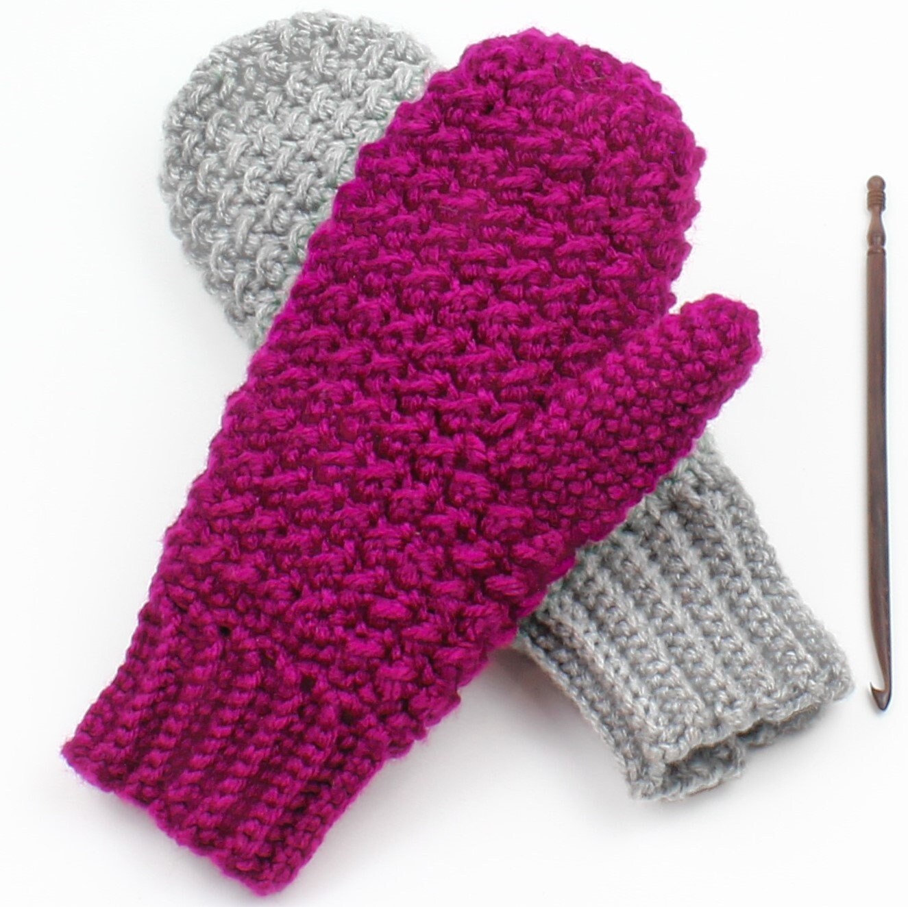 Crochet pattern-AMELIA -5 sizes Crochet mittens pattern- crochet mitten pattern-Toddler crochet mittens- Child crochet Mitten- Women mittens image 9