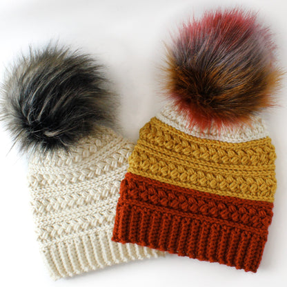 Easy Crochet pattern-Crochet hat–MADISON Beanie Hat Pattern-Crochet hat pattern PDF-Crochet beanie Pom Pom (Toddler-Child–Teen- Adult sizes) image 8