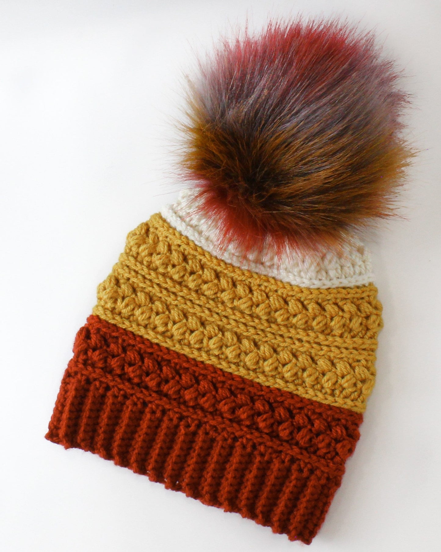Easy Crochet pattern-Crochet hat–MADISON Beanie Hat Pattern-Crochet hat pattern PDF-Crochet beanie Pom Pom (Toddler-Child–Teen- Adult sizes) image 10