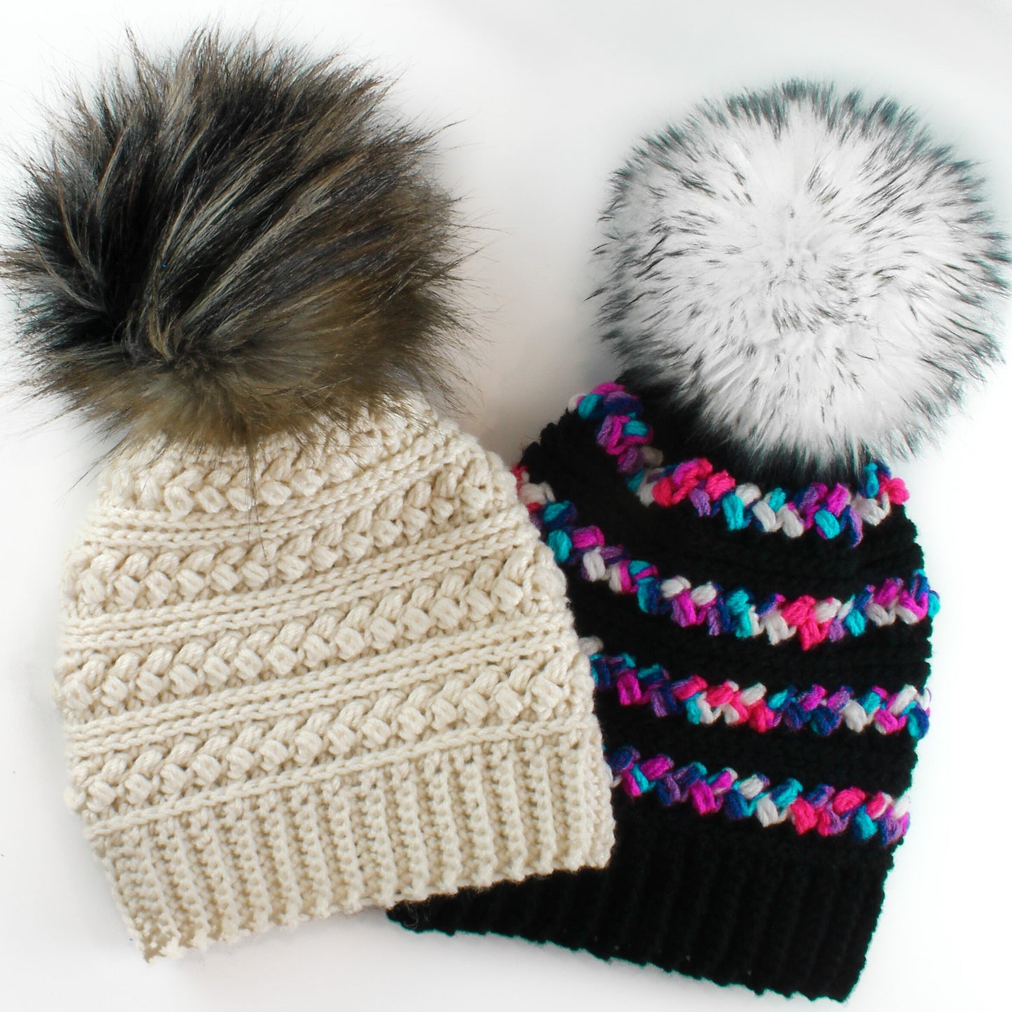 Easy Crochet pattern-Crochet hat–MADISON Beanie Hat Pattern-Crochet hat pattern PDF-Crochet beanie Pom Pom (Toddler-Child–Teen- Adult sizes) image 4