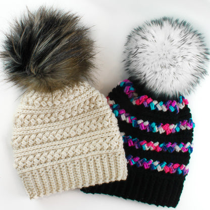 Easy Crochet pattern-Crochet hat–MADISON Beanie Hat Pattern-Crochet hat pattern PDF-Crochet beanie Pom Pom (Toddler-Child–Teen- Adult sizes) image 4
