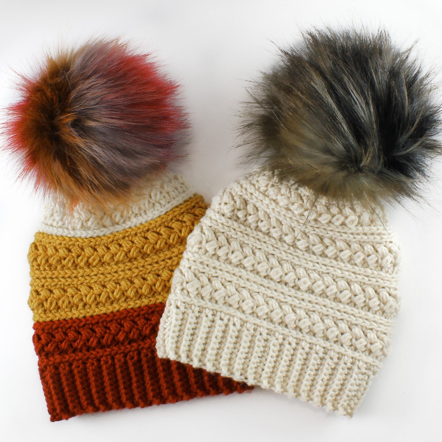 Easy Crochet pattern-Crochet hat–MADISON Beanie Hat Pattern-Crochet hat pattern PDF-Crochet beanie Pom Pom (Toddler-Child–Teen- Adult sizes) image 2