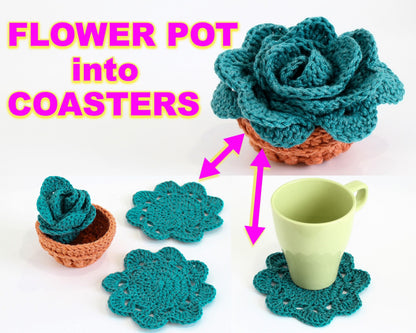 FLOWER Coaster crochet pattern