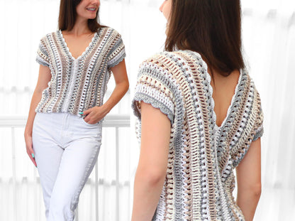 ALYSSA Top crochet pattern